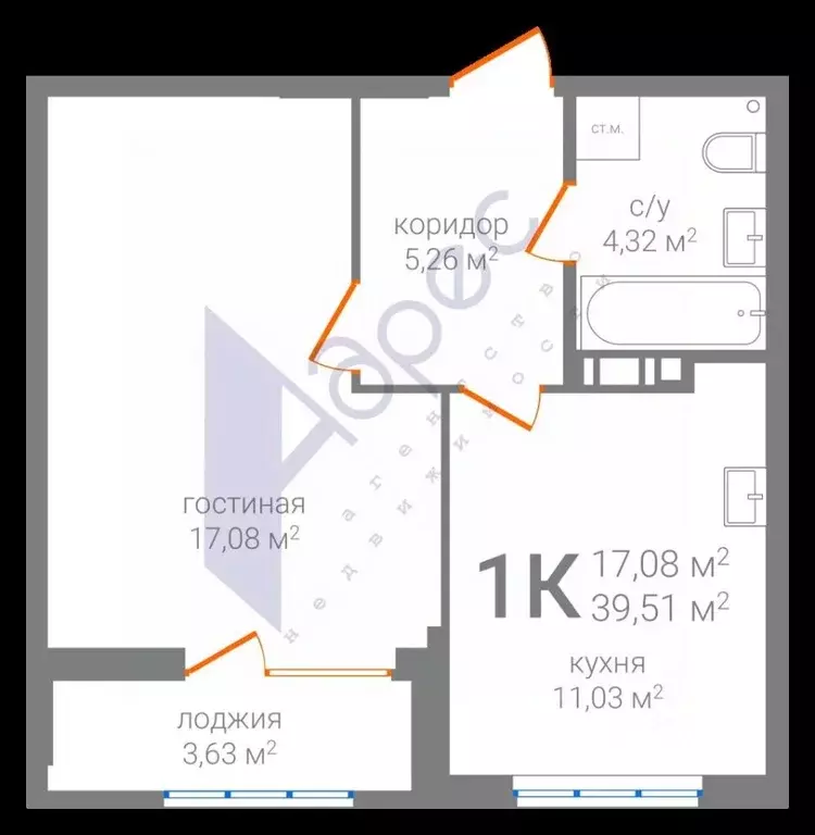 1-к кв. Нижегородская область, Нижний Новгород ул. Новикова-Прибоя ... - Фото 2