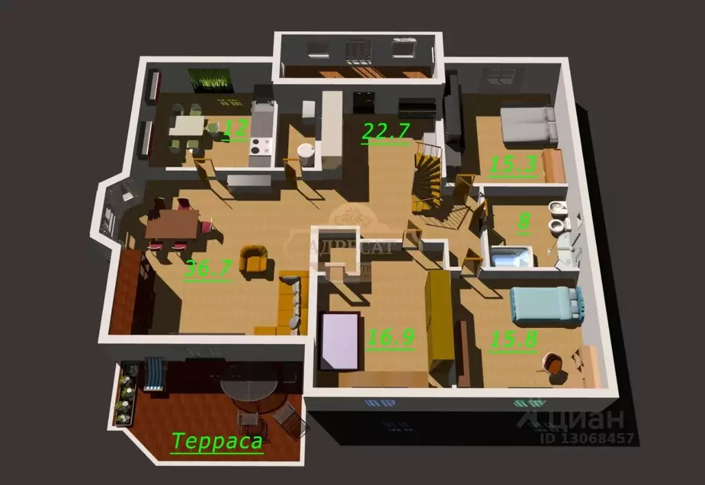 Коттедж в Новгородская область, Чудово Тушинская ул., 35 (132 м) - Фото 2