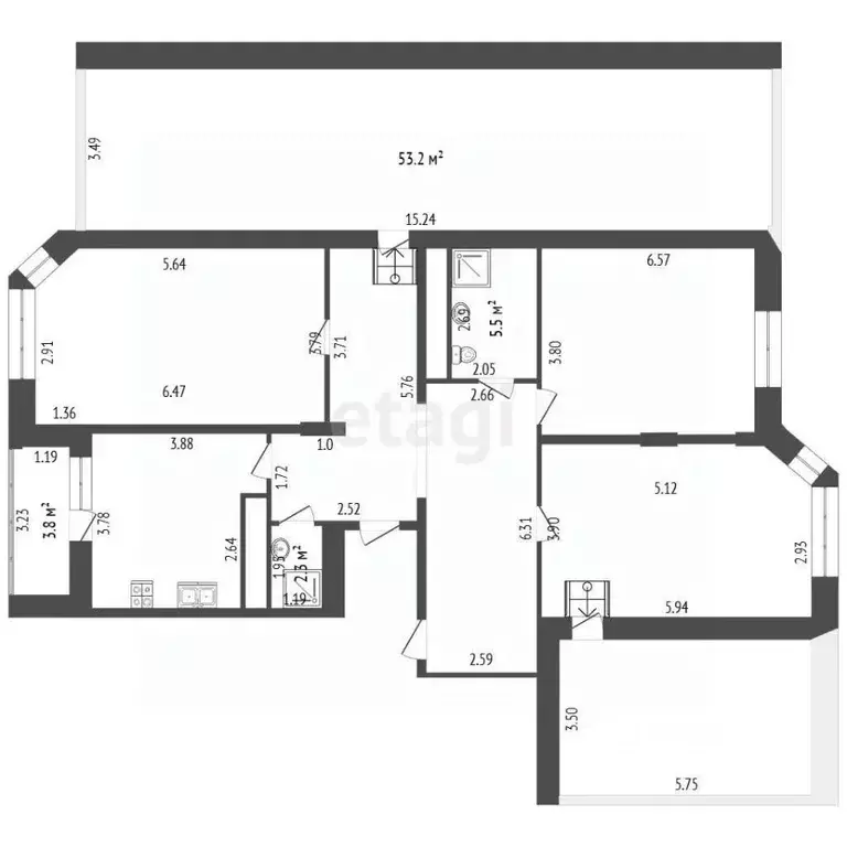 4-к кв. Московская область, Котельники ул. Строителей, 5 (119.7 м) - Фото 2