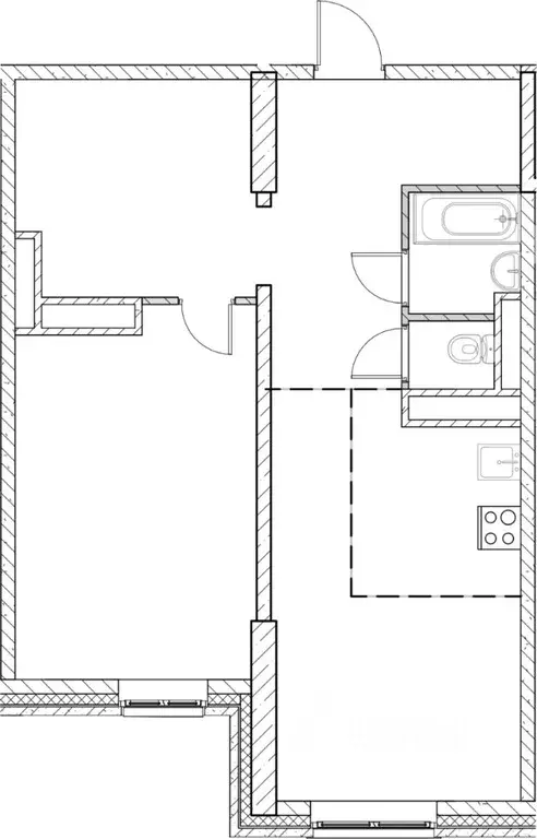 2-к кв. Московская область, Дмитровский муниципальный округ, д. ... - Фото 1