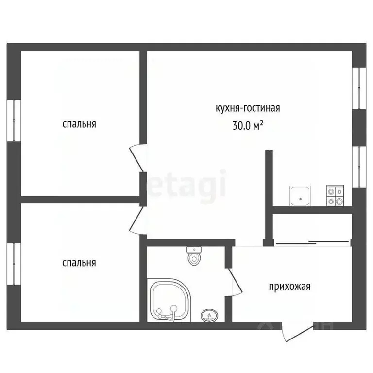 3-к кв. Ростовская область, Новошахтинск Садовая ул., 31А (96.0 м) - Фото 2