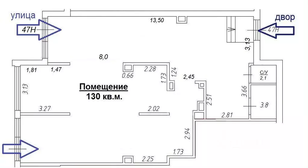 Торговая площадь в Санкт-Петербург просп. Ветеранов, 185к2 (130 м) - Фото 0