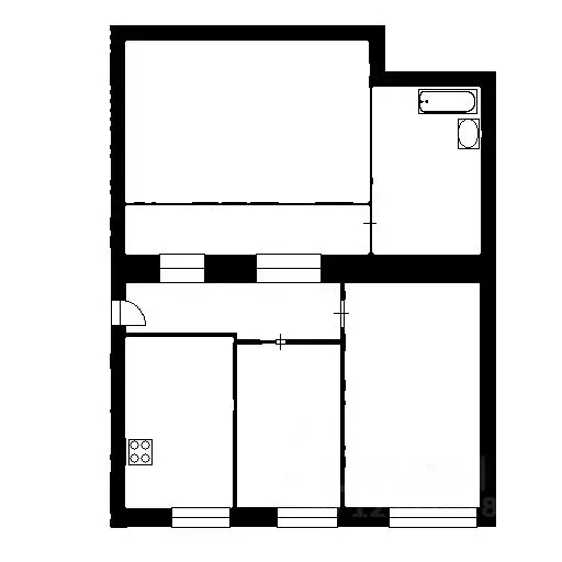 3-к кв. Башкортостан, Уфа Российская ул., 13 (86.5 м) - Фото 2
