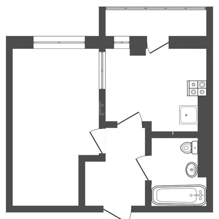 1-комнатная квартира: Евпатория, улица 9 Мая, 90 (57.5 м) - Фото 1