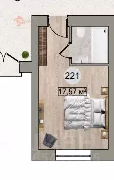 Студия Крым, Черноморское пгт ул. Сигнальная, 2Бс13 (18.0 м) - Фото 1