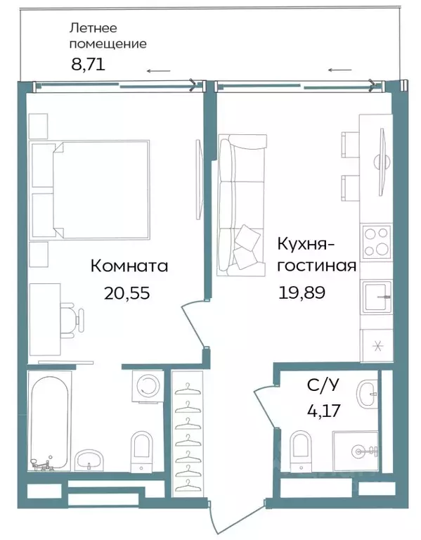 2-к кв. Крым, Саки ул. Морская (53.32 м) - Фото 0