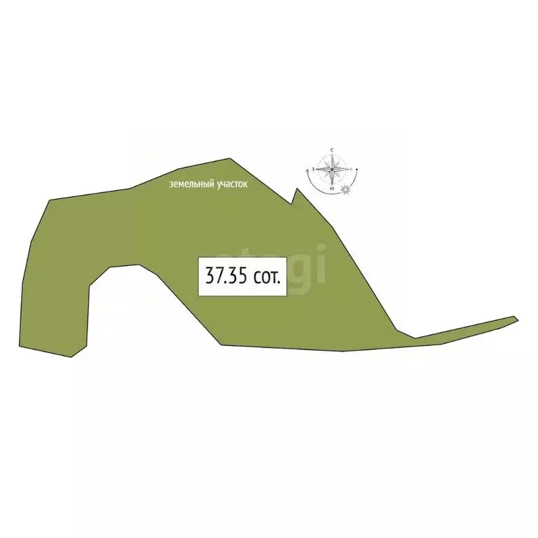 Участок в Алтай, Майминский район, с. Кызыл-Озек  (3735.0 сот.) - Фото 2