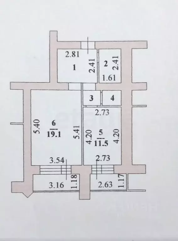 1-к кв. Липецкая область, Липецк Политехническая ул., 3 (44.1 м) - Фото 2