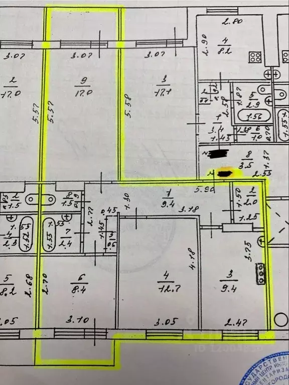 3-к кв. Нижегородская область, Нижний Новгород ул. Богдановича, 7 ... - Фото 1
