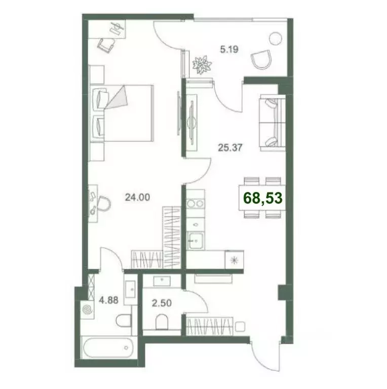1-к кв. Крым, Ялта ул. Войкова, 39 (68.53 м) - Фото 2