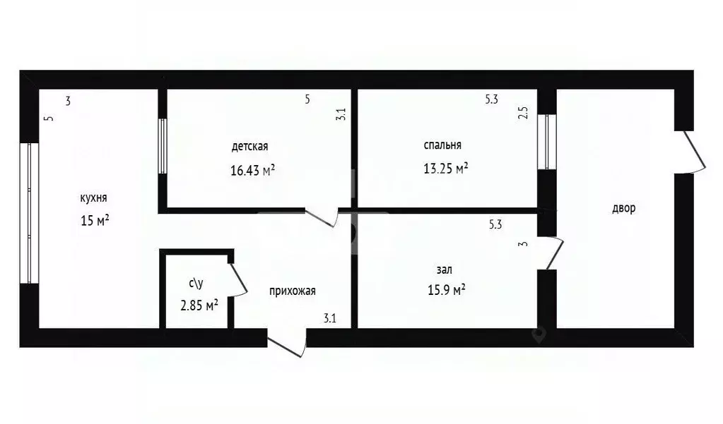 3-к кв. Дагестан, Дербент пер. Сулеймана-Стальского, 39 (125.0 м) - Фото 2