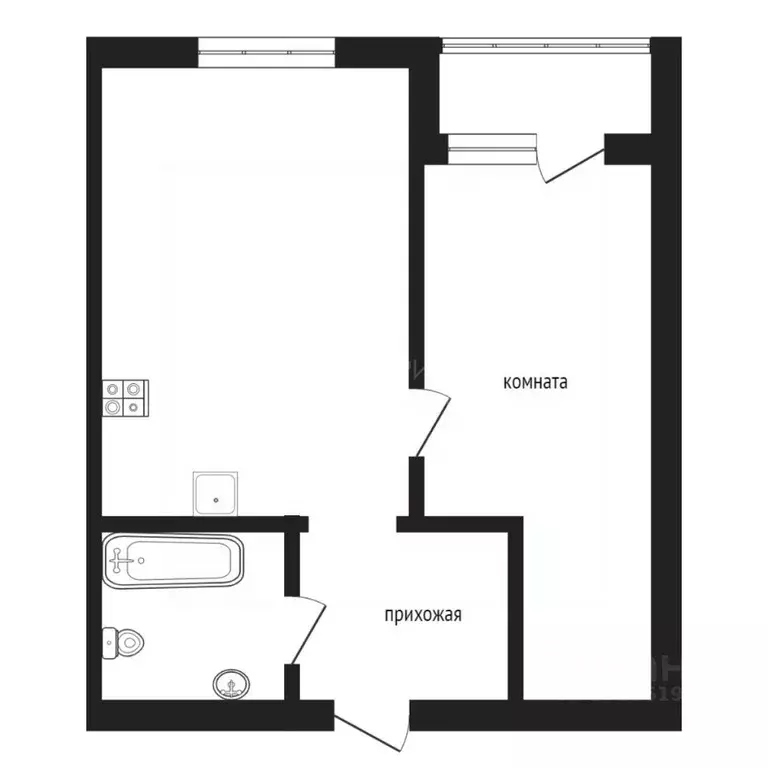 1-к кв. Тюменская область, Тюмень Комбинатская ул., 54к2 (46.0 м) - Фото 2