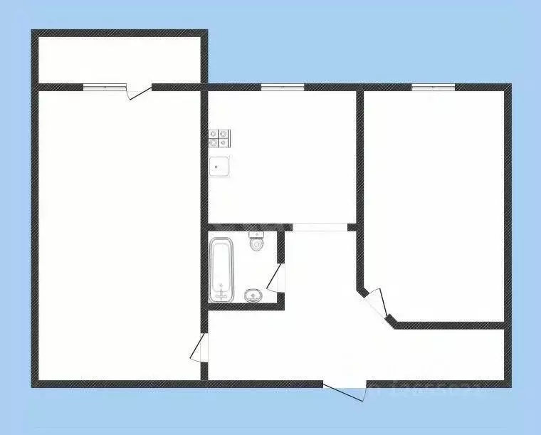 2-к кв. Костромская область, Нерехта пл. 30-летия Победы, 3 (42.0 м) - Фото 2