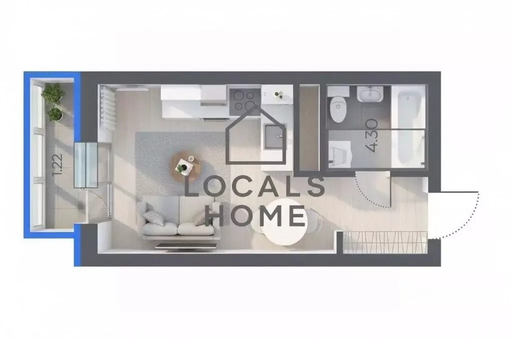 Студия Рязанская область, Рязанский муниципальный округ, с. Дядьково ... - Фото 0