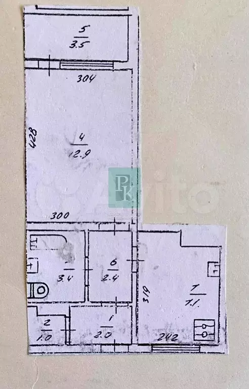 1-к. квартира, 30 м, 5/9 эт. - Фото 0