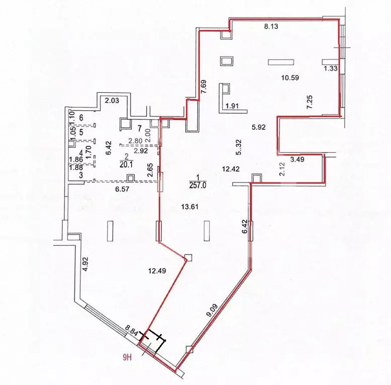 Помещение свободного назначения в Москва Каширский проезд, 25к2 (191 ... - Фото 2