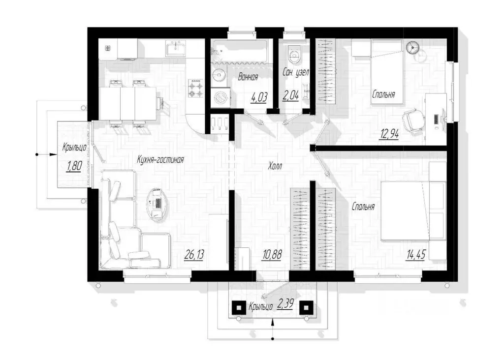 Дом в Краснодарский край, Динской район, Новотитаровское с/пос, с. ... - Фото 2