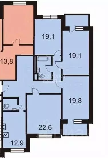 4-к кв. Челябинская область, Челябинск ул. Братьев Кашириных, 160 ... - Фото 2