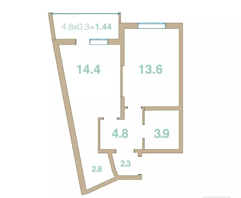 1-к кв. Краснодарский край, Новороссийск городской округ, с. Мысхако ... - Фото 2