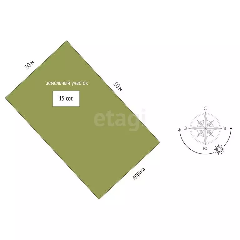 Участок в Тюменская область, Ишимский муниципальный округ, посёлок ... - Фото 1