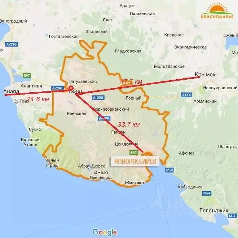 Участок в Краснодарский край, Новороссийск городской округ, Победа ... - Фото 2