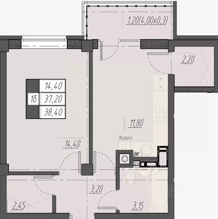 1-к кв. Ставропольский край, Пятигорск Новопятигорск мкр, Курортный ... - Фото 1