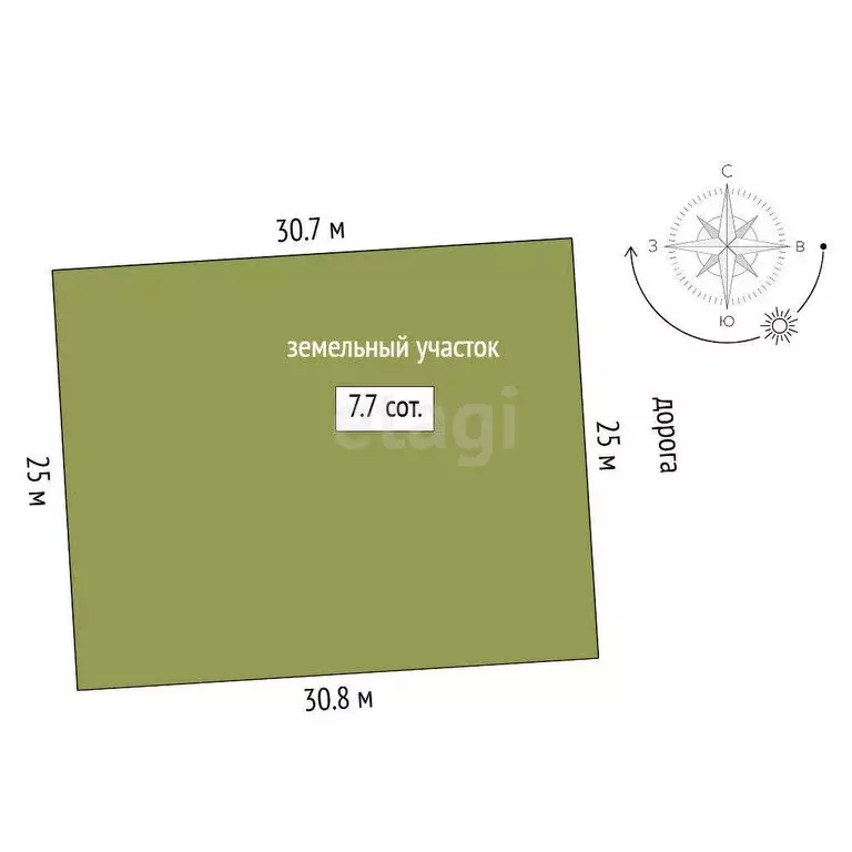 Участок в Успенка, КП Есенино, Весенняя улица (7.7 м) - Фото 1