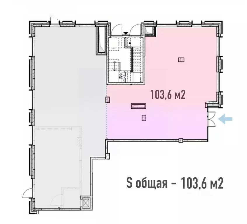 Торговая площадь в Москва ул. Петра Кончаловского, 7к1 (104 м) - Фото 1