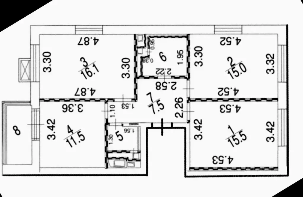 3-к кв. Москва Севастопольский просп., 46А (73.5 м) - Фото 2