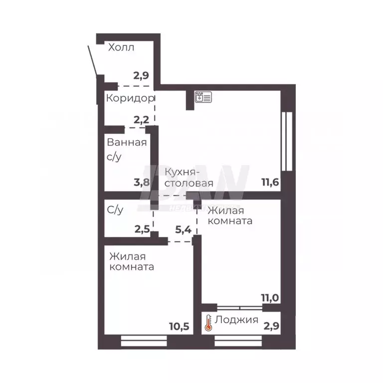 2-комнатная квартира: Челябинск, проспект Ленина, 4Б (49.9 м) - Фото 0