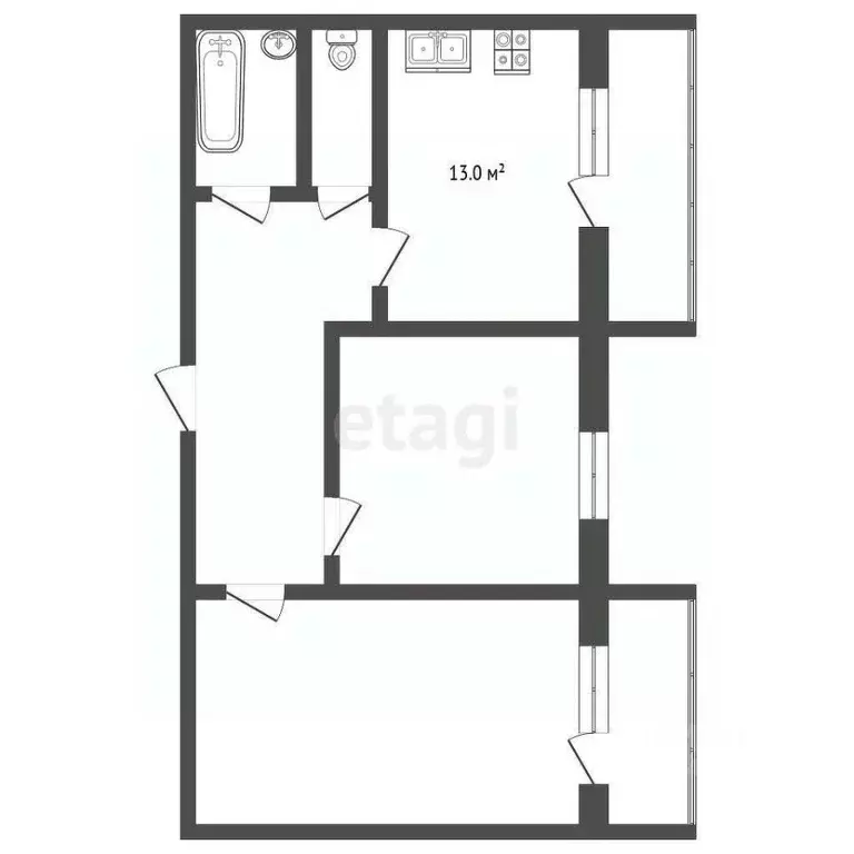 2-к кв. Краснодарский край, Анапа ш. Супсехское, 26к9 (56.5 м) - Фото 1