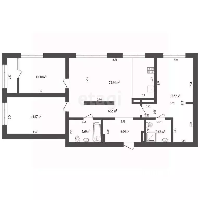 3-к кв. Тюменская область, Тюмень Рощино мкр, ул. Александра ... - Фото 2