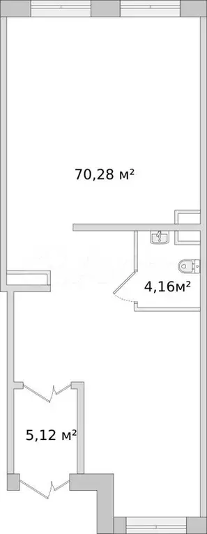 продам помещение свободного назначения, 79.27 м - Фото 0