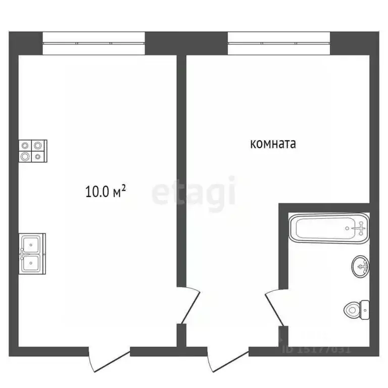 Комната Ямало-Ненецкий АО, Новый Уренгой ул. Геологоразведчиков, 2Бк1 ... - Фото 2