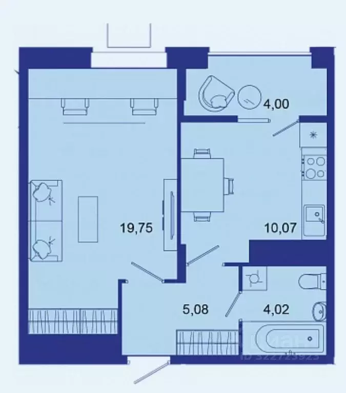 1-к кв. Брянская область, Брянск Советская ул., 124 (42.9 м) - Фото 1