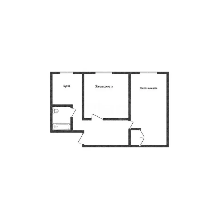 2-комнатная квартира: Бийск, улица Разина, 90/1 (41.3 м) - Фото 1
