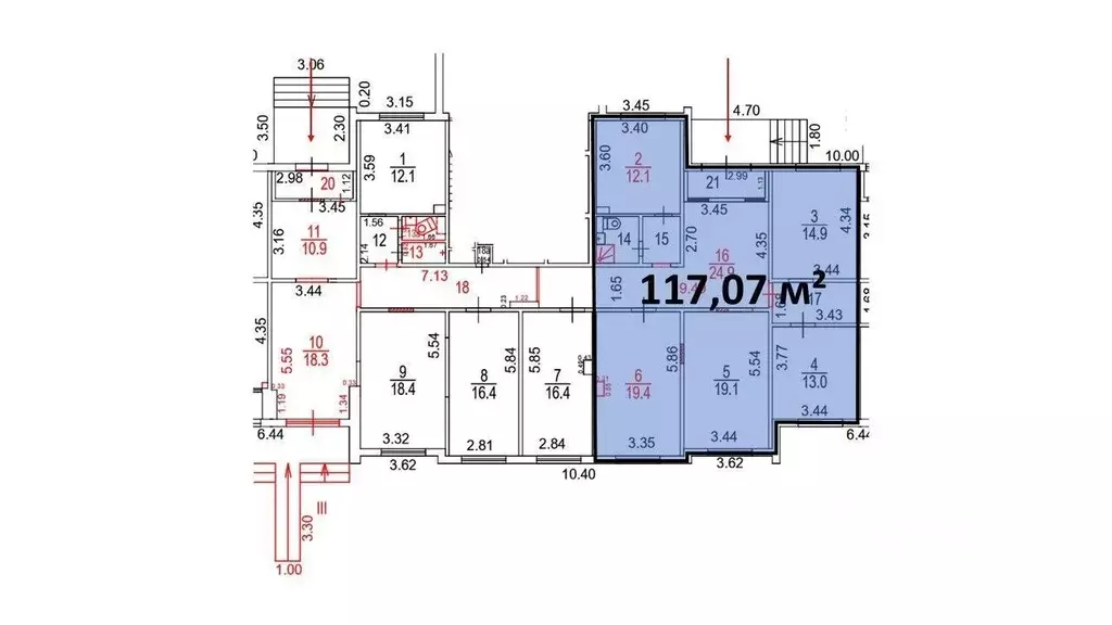 Помещение свободного назначения в Москва Кировоградская ул., 7 (117 м) - Фото 0