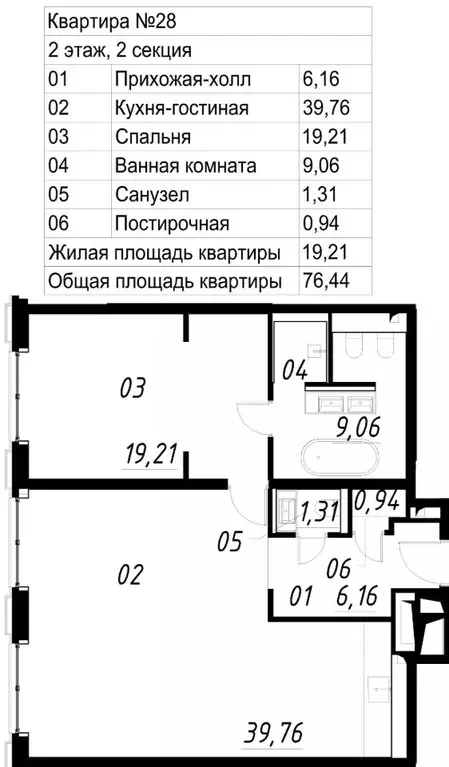 1-к кв. Москва Костянский пер., 13 (76.4 м) - Фото 1