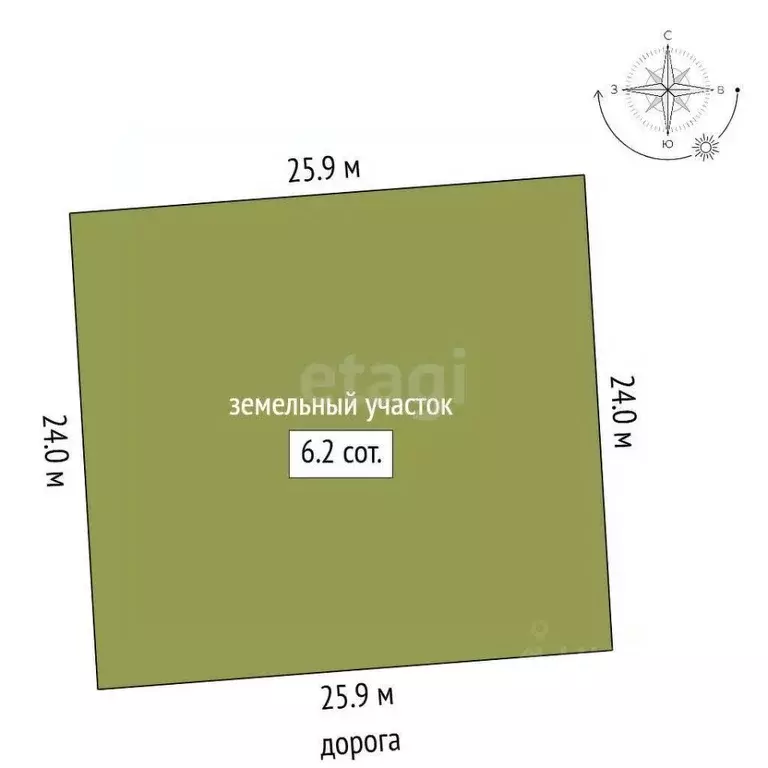 Участок в Калужская область, Калуга ул. Речная (6.2 сот.) - Фото 2