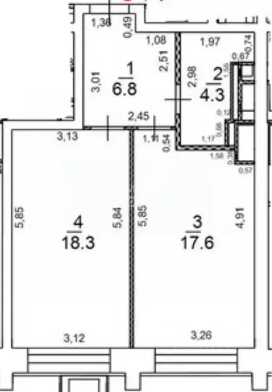 2-к кв. Москва проезд Серебрякова, 11к1 (47.0 м) - Фото 2