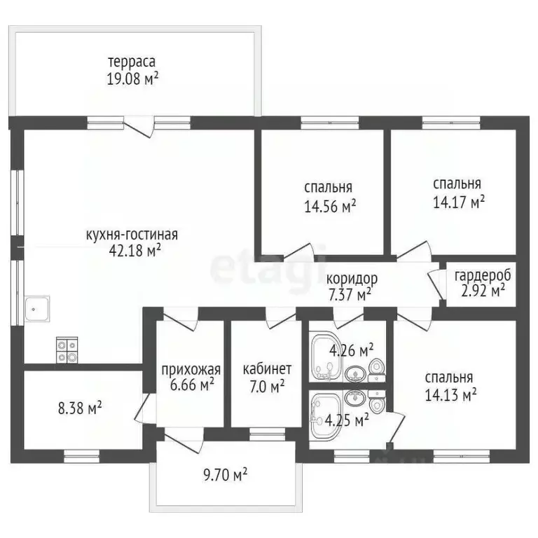 Дом в Марий Эл, Медведевский район, Азяковское с/пос, д. Шеклянур ул. ... - Фото 2