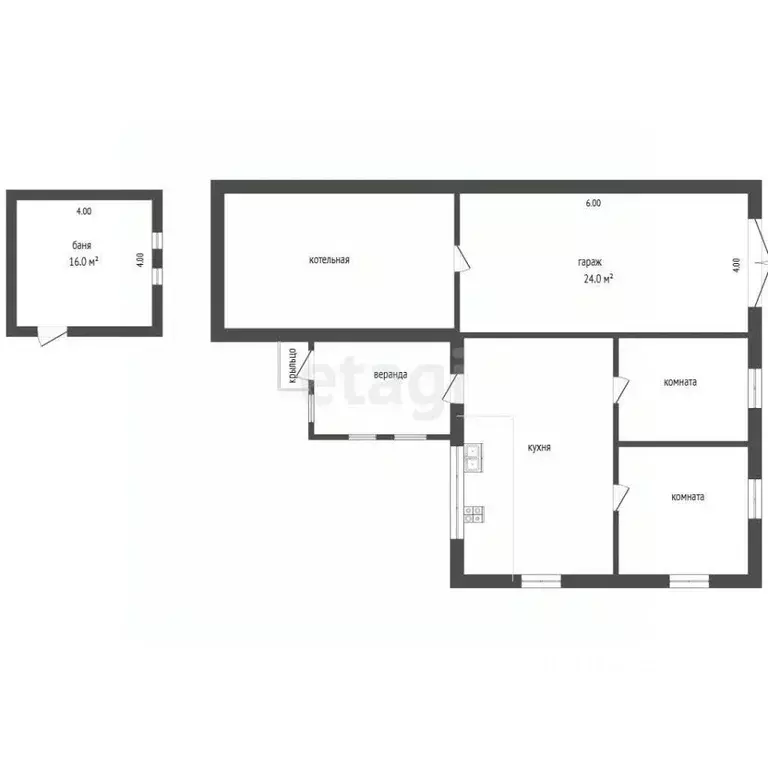 Дом в Забайкальский край, Чита № 133 Гремячий Лог СНТ, 137 (60 м) - Фото 2