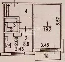 1-к кв. Москва Шереметьевская ул., 19К2 (38.0 м) - Фото 2