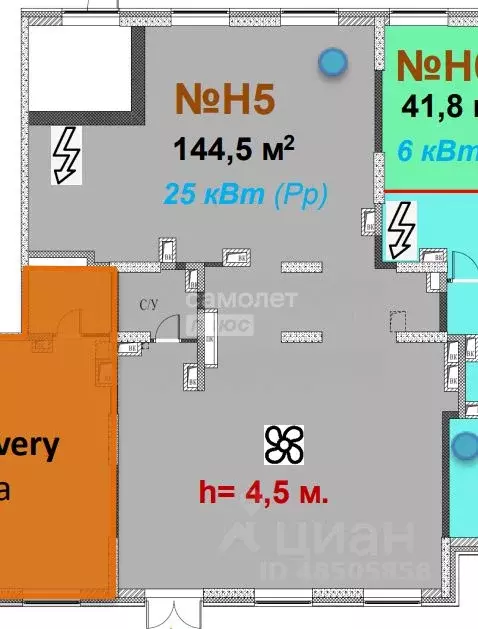 Помещение свободного назначения в Москва Большая Филевская ул., 4 (145 ... - Фото 1