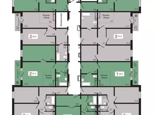 Продаётся 1-к квартира, 41.7 м - Фото 1