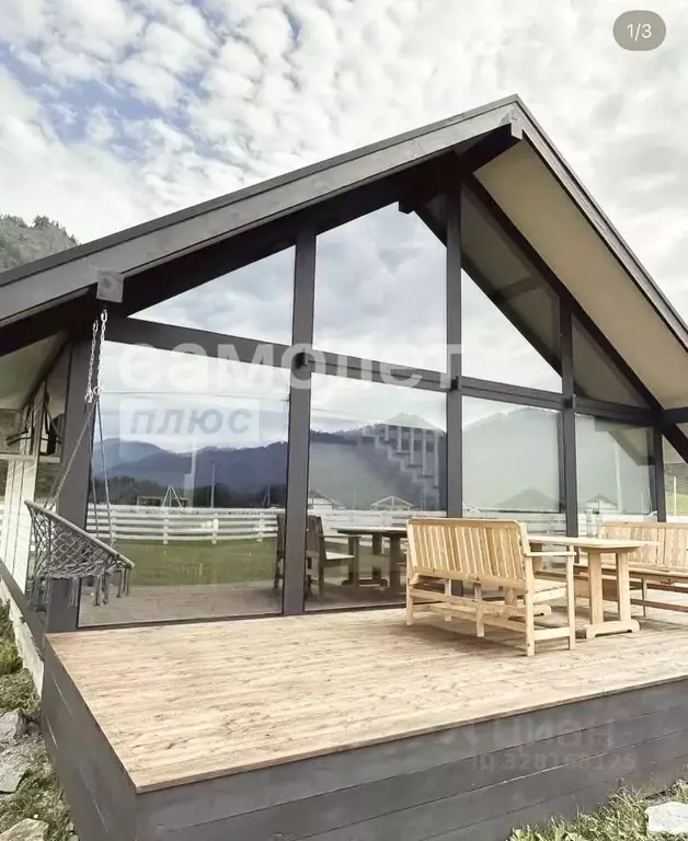 Коттедж в Алтай, Чемальский район, с. Чепош, Альпинс тер.  (90 м) - Фото 1