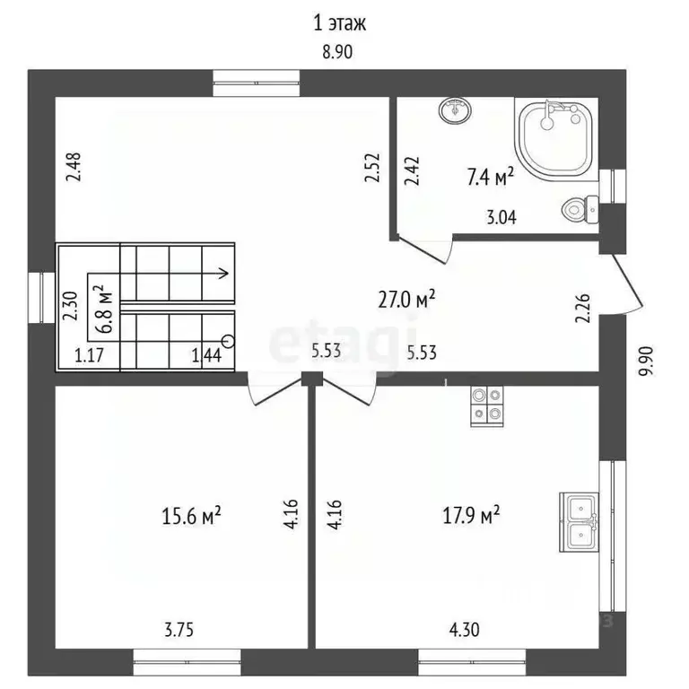 Дом в Краснодарский край, Геленджик Виноградарь-2 СНТ,  (275 м) - Фото 2