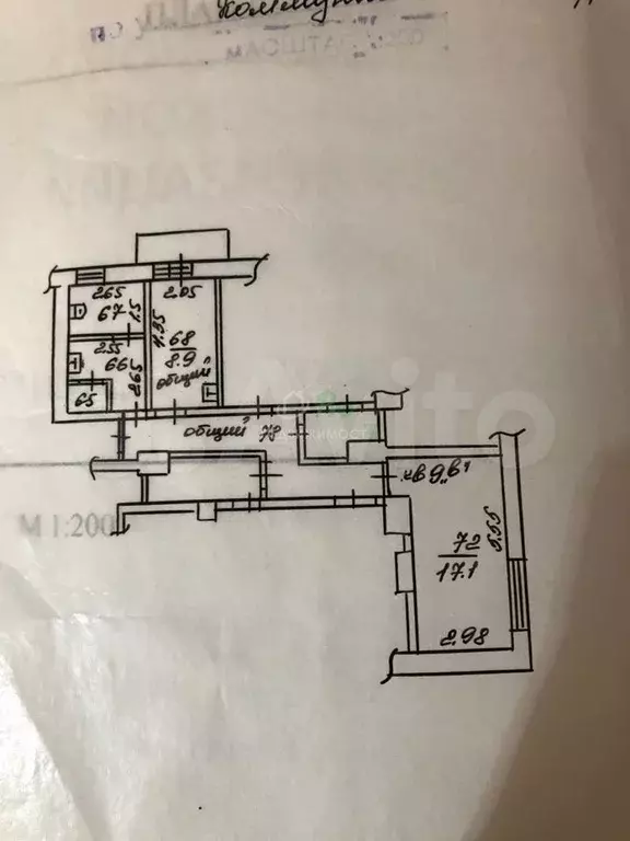 1-к. квартира, 17,2 м, 4/5 эт. - Фото 0