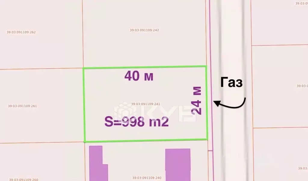 Участок в Калининградская область, Гурьевский муниципальный округ, ... - Фото 2
