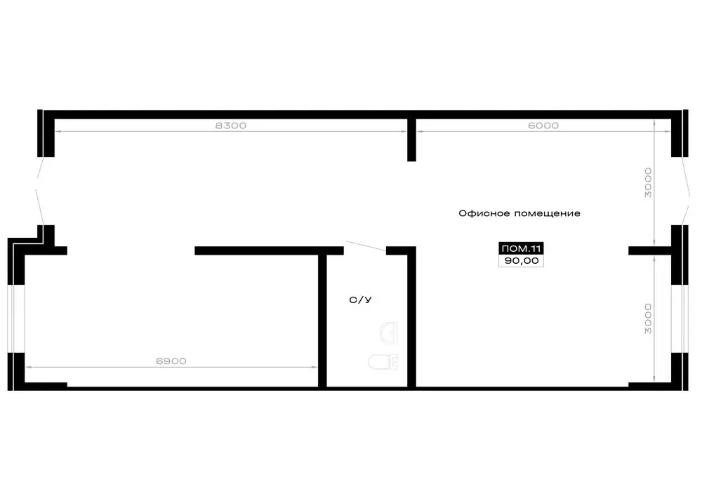 Помещение свободного назначения (90 м) - Фото 2